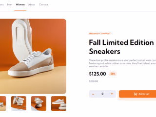 Sneakers E-Commerce Product Page