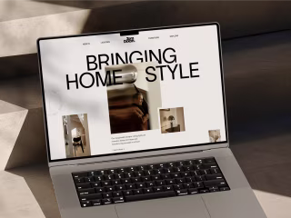 Tom Dixon - Personal Interior Design Website Landing Page