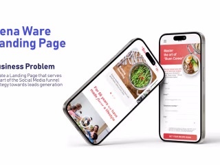 Rena Ware Landing Page on Behance
