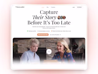 Storycorder - Website Design