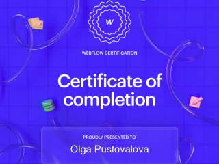 Webflow Certificates