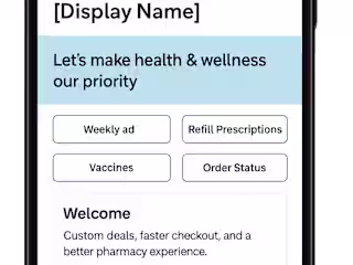 CVS App Welcome Message Redesign