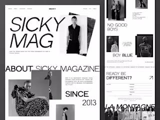 Redefining Bold Creativity with Sicky Magazine's Website