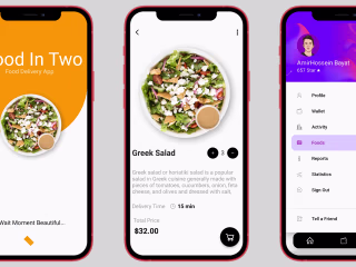Food Mobile App UI using Flutter