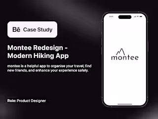 Montee - case study | Hiking app re-design