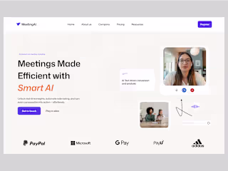 MeetingAI Hero page 