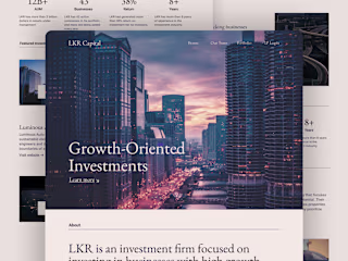 Website for Investment Firm using Figma and Framer