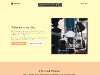 Bloging website using 11ty and cms 