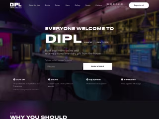 Web development for "DIPL" karaoke club.