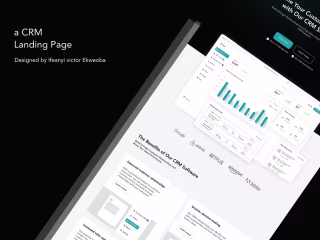 A CRM landing page :: Behance
