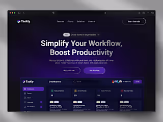 Taskly – Productivity and Task Management Dashboard