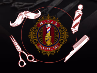 Barbershop Lettering Logo :: Behance