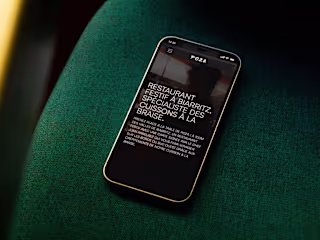 Simple website for Poza Biarritz