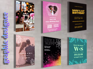 Eye catching invitation card