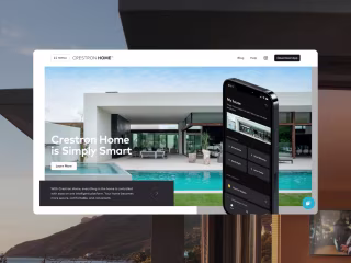 Crestron Home website