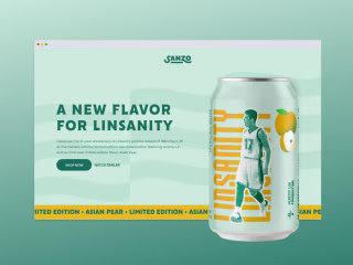 Sanzo Sparkling Water Landing Pages