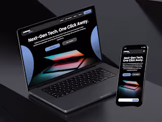 LumoraTech: A Tech E-Commerce Store Landing Page Concepts