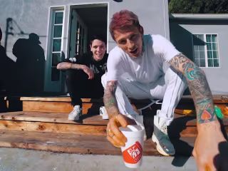 Behind the Scenes of a Machine Gun Kelly Photoshoot Feat. Grizzl