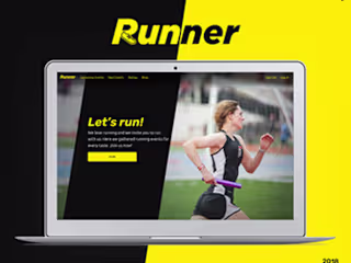 Runner website design