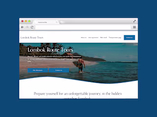 Creation of a Website for a Travel Agency: Lombok Route Tours