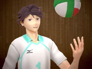 Oikawa Toru - 3D anime figure for 3D printing