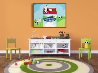 Stonyfield Milk Banner Design 