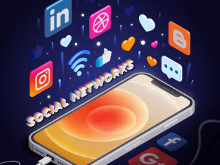 Vector illustration | "Social Networks" on Behance