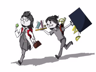best friends in different profession  