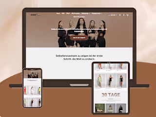 Clothing Brand website design 