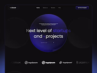 Developed a landing page template on Framer