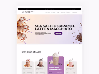 UI design of a Restaurant Website