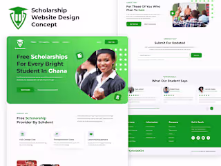 Scholarship Website Design