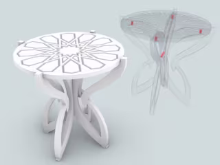 Wooden side table 