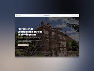 AG Scaffolding Website Re-Design