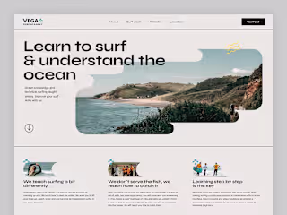 Surfing School Website
