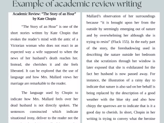 Academic Review