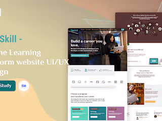 Maxskill - E-Learning Platform website UI/UX Design :: Behance