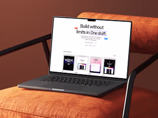 Framer - OneDraft landing page redesign