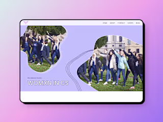 Website redesign for a student club