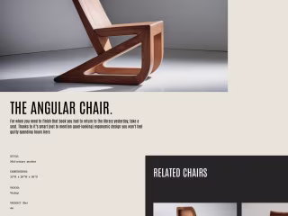 The angular chair - Visual Concepts/eCommerce