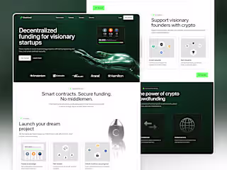 Chainfund - Landing Page for Web3 Crowdfunding Platform