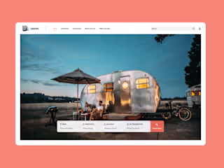 UI/UX Design for a React-Based Caravan Booking Website