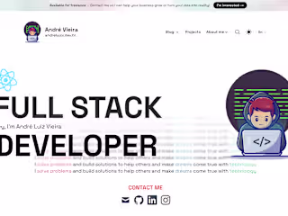 My personal Portfolio with integrated blog