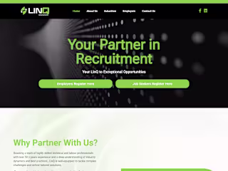 LinQ Resources Recruitment Website Development