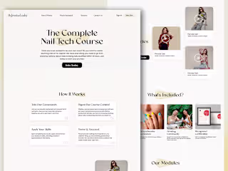 cosmo nail art- Website UI Design :: Behance