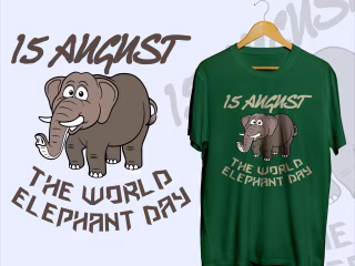 The Elephant day T-shirt by Mohammad Ali Zoardar on Dribbble