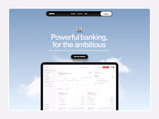 Landing page design for Digital Banking
