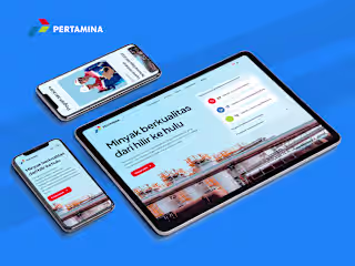 Pertamina : Website & Landing page UI UX Design 