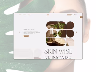Product Display Page For a Skin Care Brand