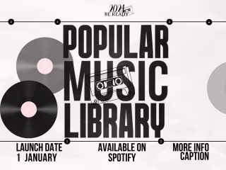 Music Library Design    ( Ad poster )